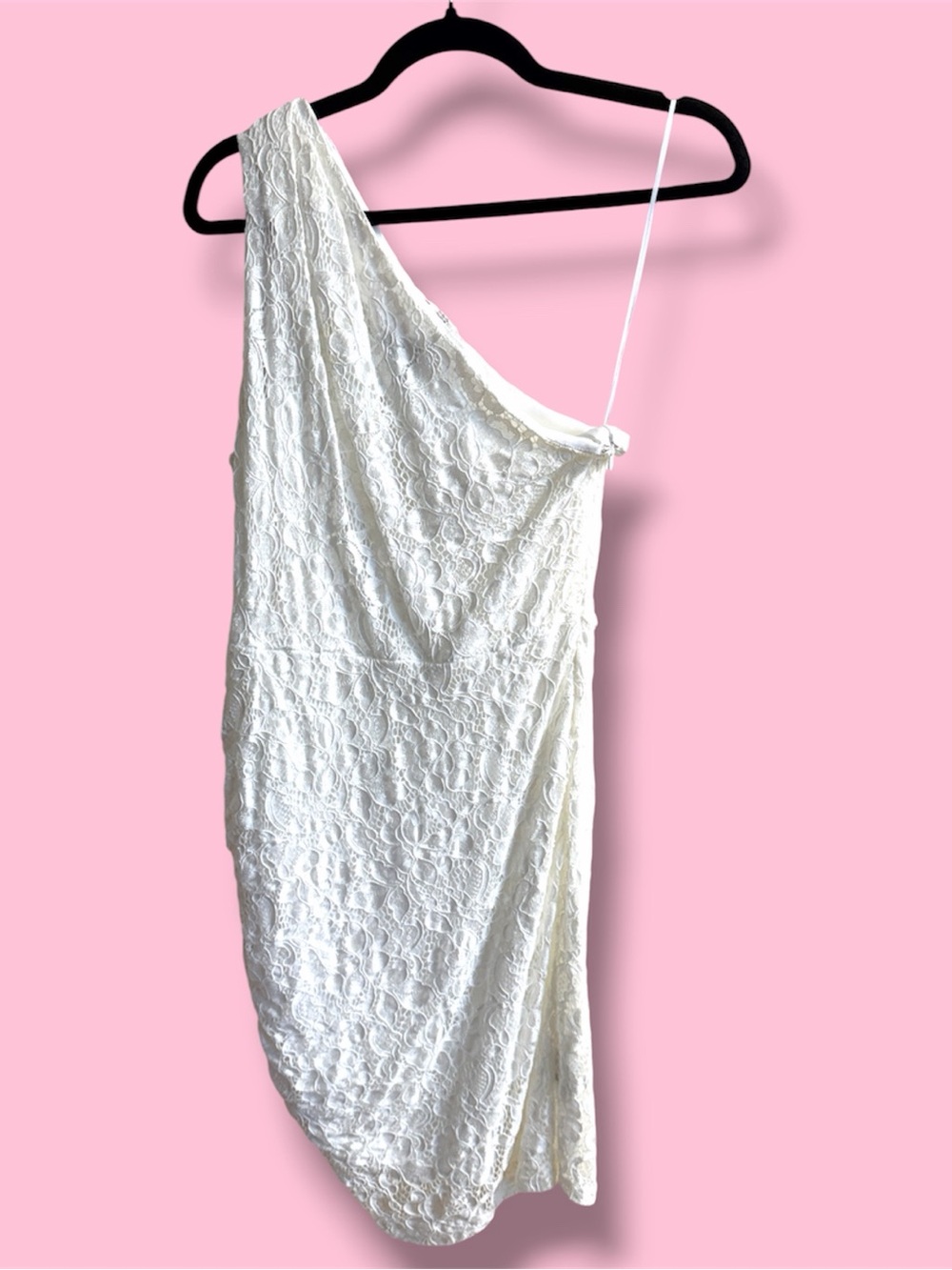 Sam Edelman White One-Shoulder Lace Dress #24